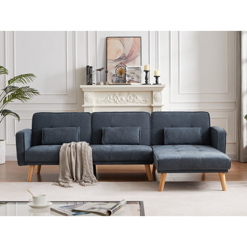 Corrigan Studio® Hareta 94.5" Wide Sleeper Sofa & Chaise Wayfair